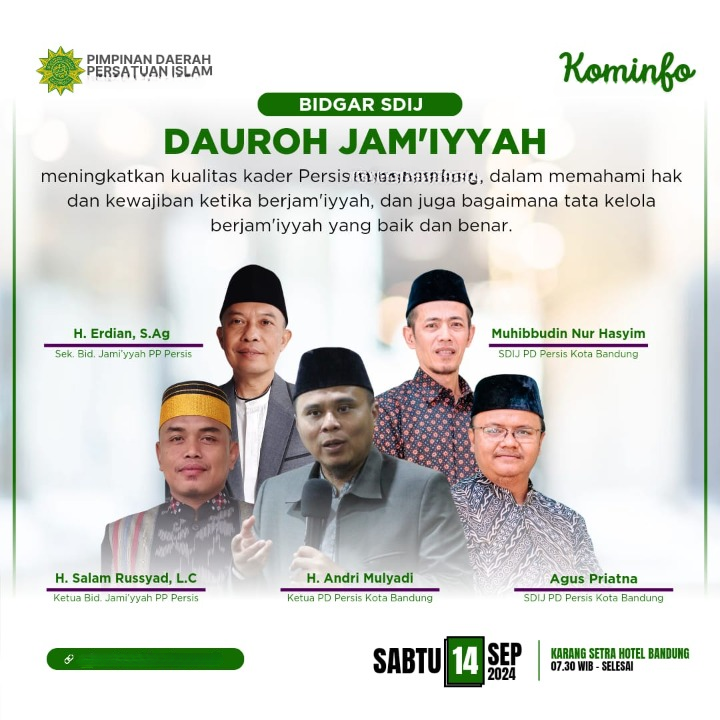 Dauroh Jamiyyah SDIJ PD PERSIS Kabupaten Banyumas
